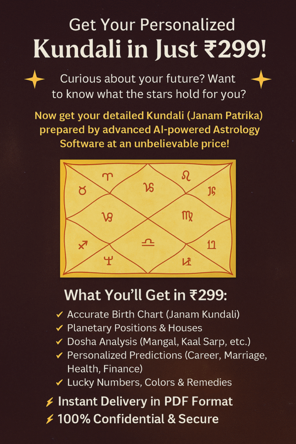 Kundli / Horoscope Report (Digital PDF)